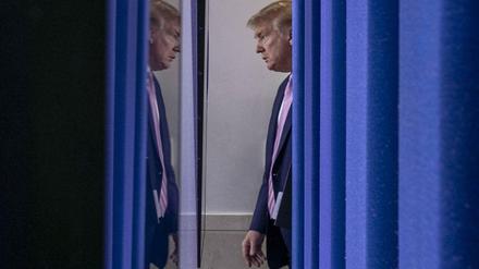 Hin- und hergerissen in der Krise: US-Präsident Donald Trump.