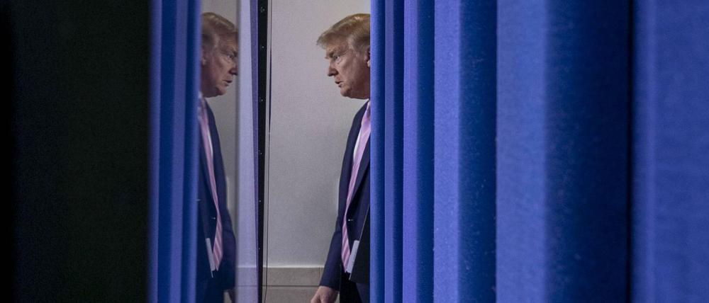 Hin- und hergerissen in der Krise: US-Präsident Donald Trump.