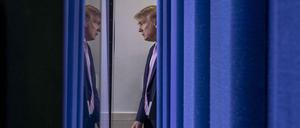 Hin- und hergerissen in der Krise: US-Präsident Donald Trump.