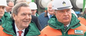 Freunde Putins. Rosneft-Chef Igor Setschin, hier mit seinem Aufsichtsratschef Gerhard Schröder, erntet in Russland Kritik von Energieexperten und Wettbewerbern. 