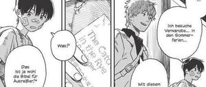 Auf der Straße gelandet: Eine Szene aus dem Manga „Weathering with You“.