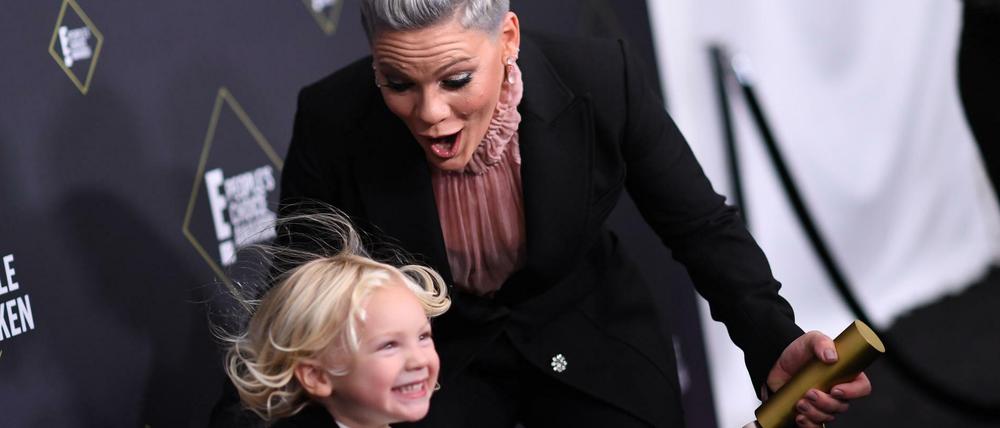 Pink und ihr Sohn Jameson Moon Hart.