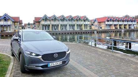 Der Mazda CX-30 ist eher eine Mischung aus normalem Kombi und trendigem SUV. 
