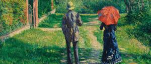 Das Spazieren kam erst mit der Motorisierung in Mode. Gustave Caillebottes „Chemin montant“ entstand 1881. 