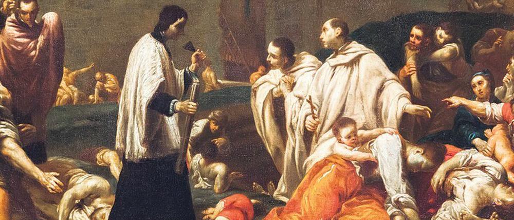 Der Heilige Bernardo Tolomei starb in Siena an der Pest. Bis zu seinem Tod hatte er sich um Infizierte gekümmert.