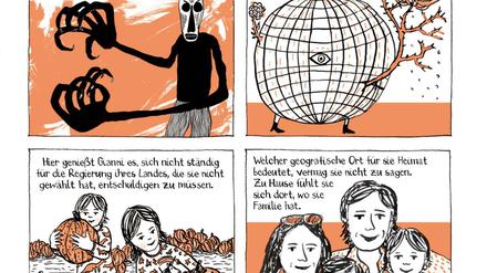 Eine Seite aus „Lebenslinien“.