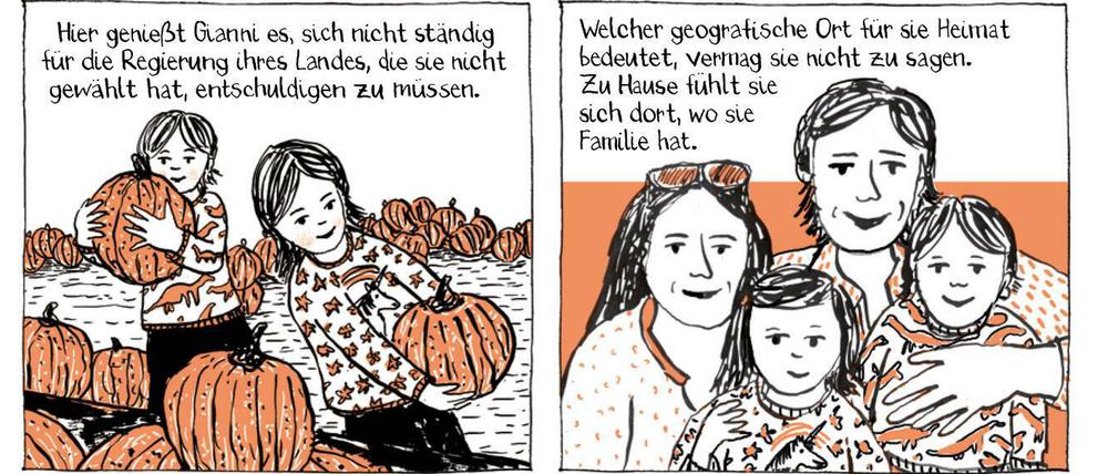 Eine Seite aus „Lebenslinien“.
