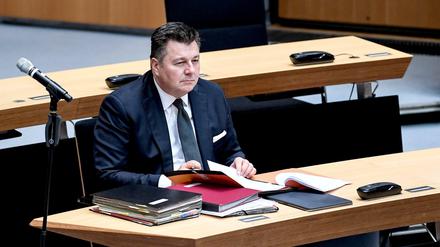 Innensenator Andreas Geisel (SPD) im Abgeordnetenhaus. 