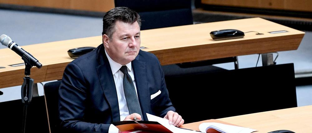 Innensenator Andreas Geisel (SPD) im Abgeordnetenhaus.