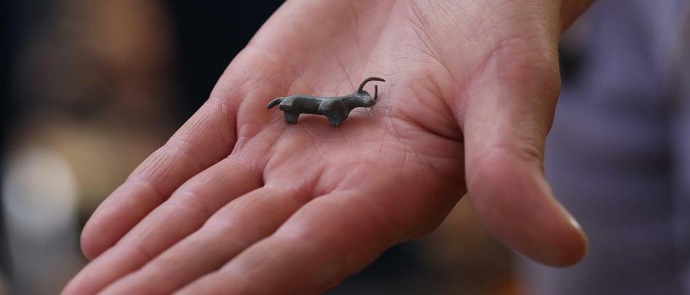 Auch archäologische Fundstücke, wie hier in Potsdam, können beim Aufräumen auftauchen.