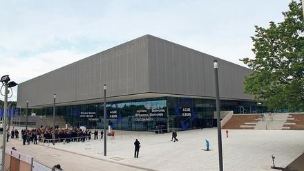 Große Messehalle. Wird im CityCube künftig Landespolitik gemacht? 