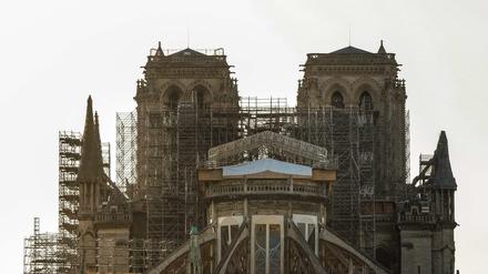 Die Kathedrale im Aufbau. 