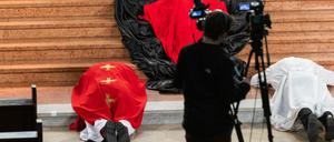 Am Karfreitag wurde die in der katholischen St.-Joseph-Kirche in Berlin-Wedding die Liturgie per Livestream übertragen.