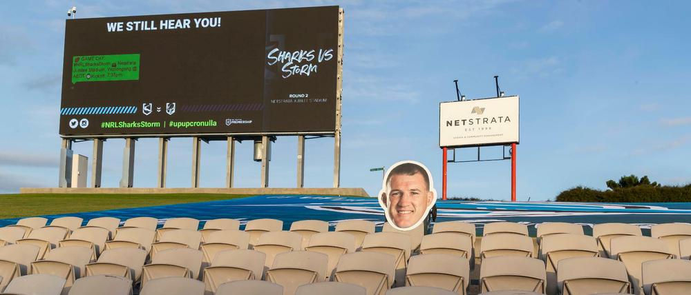 Geisterspiel. Wie hier in Sydney könnten in Deutschland nur Fußballspiele ohne Zuschauer stattfinden.