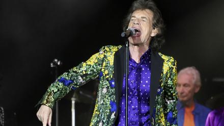Mick Jagger bei einem Auftritt der Rolling Stones 