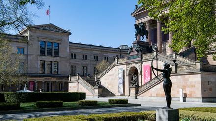 Darf ab dem 4. Mai wieder öffnen: Die Alte Nationalgalerie auf der Berliner Museumsinsel.