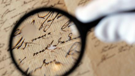 Originalschrift von Johann Wolfgang von Goethe im Goethe- und Schiller-Archiv in Weimar.