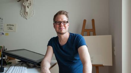 Flix im Atelier.