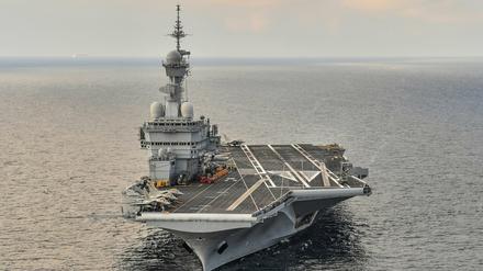 Luftaufnahme des Flugzeugträgers «Charles de Gaulle».