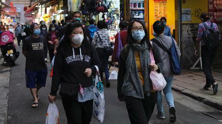 In Hongkong tragen alle Atemmasken.