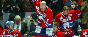 Meisterjubel. Vor 15 Jahren holten die Eisbären Berlin ihren ersten DEL-Titel.