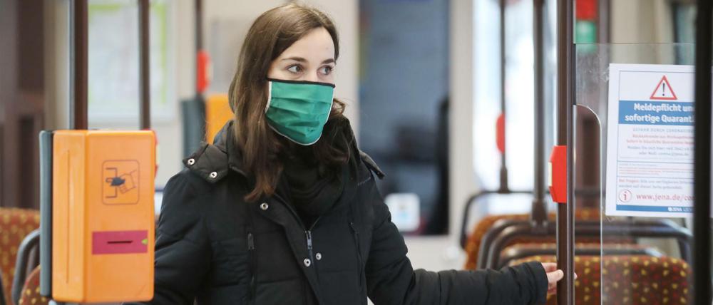 In Jena waren Masken sehr früh Pflicht.