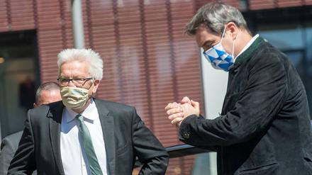 Winfried Kretschmann und Markus Söder beim Treffen in Ulm 