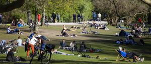 Immer mehr Menschen teilen sich in Berlin die vorhandenen Grünflächen.