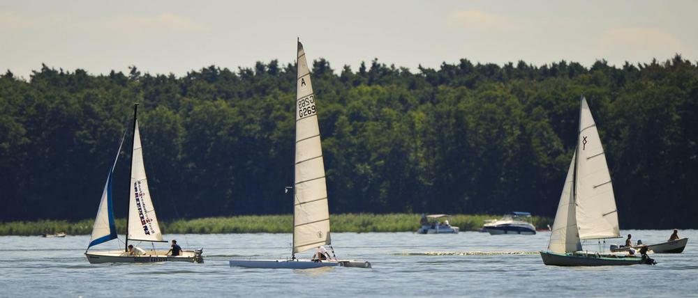 Erlaubt: Wassersport - also auch das Segeln.