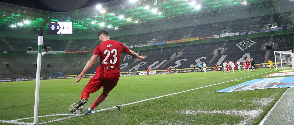 Das letzte Bundesliga-Spiel. Wie hier in Mönchengladbach wird es demnächst ständig aussehen.