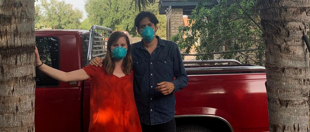 Viktoria Usui-Barbo und ihr Freund Noel Hernandez sind in Texas angekommen.