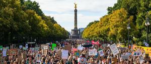 Versammlung für das Klima: Ein Archivbild der Fridays For Future-Demo in Berlin vom 20. September 2019.