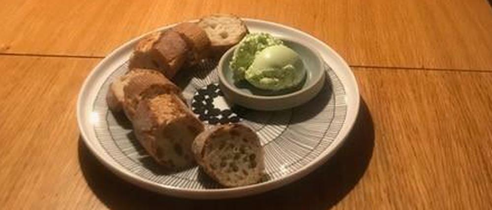 So darf das Menü starten: frisches Baguette und Lauchbutter aus dem Lieferangebot des "Cookies Cream"