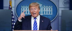Donald Trump hat ganz eigene Ideen, wie Corona zu bekämpfen ist.