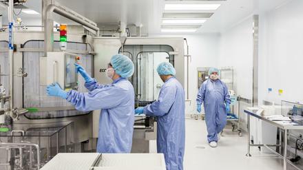 Labormitarbeiter des US-Pharmakonzerns Gilead, Hersteller von Remdesivir.
