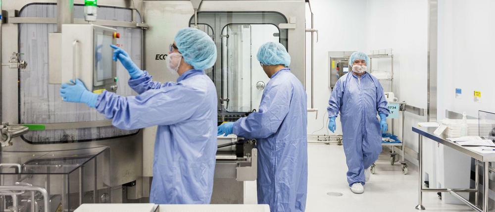 Labormitarbeiter des US-Pharmakonzerns Gilead, Hersteller von Remdesivir.