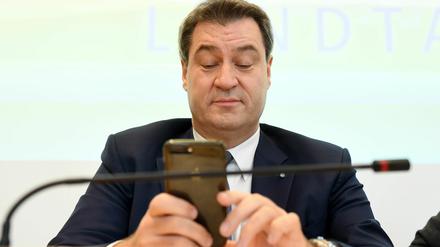 Markus Söder bayerischer Ministerpräsident lädt zum ersten Online-Parteitag ein.
