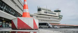 Ruhe herrscht am Terminal 1, dem Hauptgebäude des Flughafen Tegels.