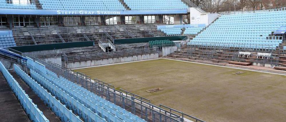 Nächstes Jahr soll es dann noch viel grüner werden im Steffi-Graf-Stadion.