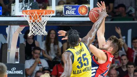 Basketball-Bundesliga im Juni 2019 - die ewigen Kontrahenten FC Bayern München gegen Alba Berlin in Bayerns Landeshauptstadt.