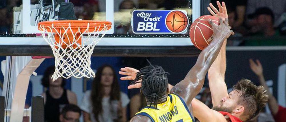 Basketball-Bundesliga im Juni 2019 - die ewigen Kontrahenten FC Bayern München gegen Alba Berlin in Bayerns Landeshauptstadt.