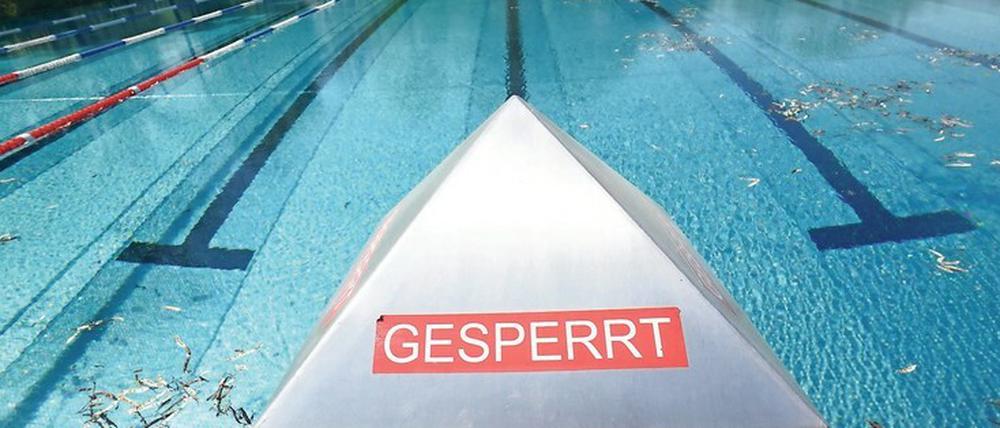 Stille Wasser. Die Freibäder bleiben bis auf Weiteres geschlossen.