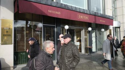 In normalen Zeiten Anziehungspunkt für Politiker, Prominenz und Touristen - das Café Einstein Unter den Linden.
