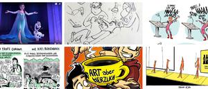 Vielfältig inspiriert: Einigen der während der Pandemie entstandenen Arbeiten von Comiczeichnerinnen und -zeichnern.