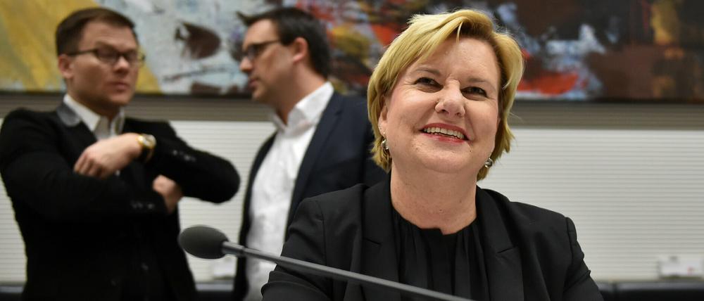 Momentan noch Vizechefin der SPD-Bundestagsfraktion, von Mitte Mai an womöglich Wehrbeauftragte des Bundestages: Die Berliner SPD-Politikerin Eva Högl. 