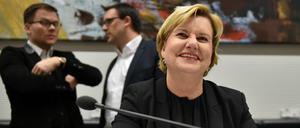 Momentan noch Vizechefin der SPD-Bundestagsfraktion, von Mitte Mai an womöglich Wehrbeauftragte des Bundestages: Die Berliner SPD-Politikerin Eva Högl. 