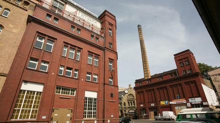Das Schultheiss-Quartier vor dem Umbau. So sah der Gewerbehof (hier im Bild: das ehemalige Sudhaus) in der Stromstr. 11- 17/Ecke Turmstr. in Berlin-Moabit 2008 aus. Heute haben hier Einzelhandelsgeschäfte ihren Platz.
