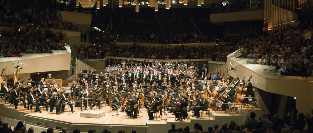 Können gerade nur üben: Die Berliner Philharmoniker.