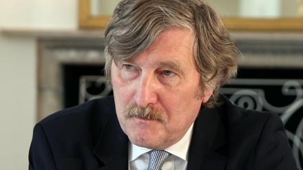 Der Cheflektor des Suhrkamp Verlages Raimund Fellinger (1951 -2020), aufgenommen bei einem Festakt.