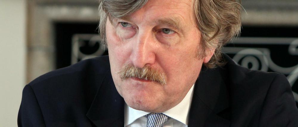 Der Cheflektor des Suhrkamp Verlages Raimund Fellinger (1951 -2020), aufgenommen bei einem Festakt.